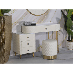 Pouf MF354, Bianco, Legno, 36x36x39 cm, Seven Design