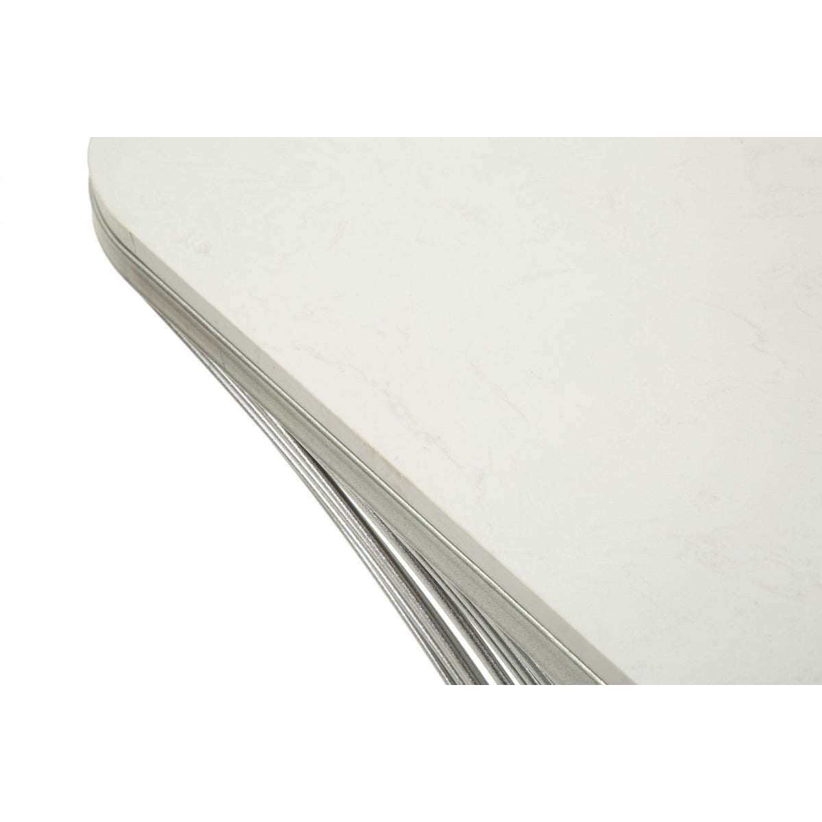 Tavolo Consolle MF618, Argento, Marmo, 120x35x79 cm, Seven Design