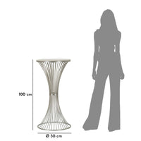 Tavolino MF581, Argento, Marmo, 50x50x100 cm, Seven Design