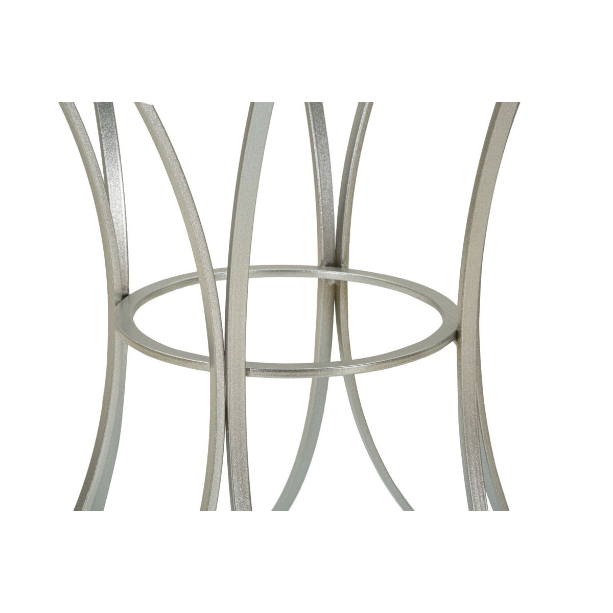 Tavolino MF564, Argento, Metallo, 56x56x68 cm, Seven Design
