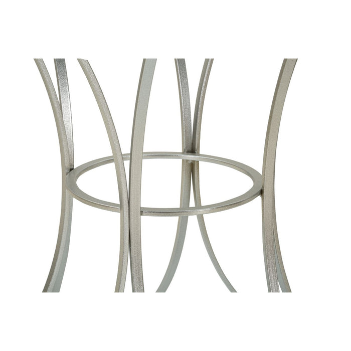 Tavolino MF564, Argento, Metallo, 56x56x68 cm, Seven Design