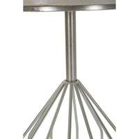 Tavolino MF532, Argento, Marmo, 37,5x37,5x58 cm, Seven Design