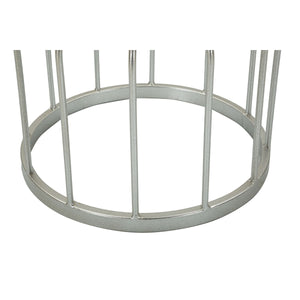 Tavolino MF532, Argento, Marmo, 37,5x37,5x58 cm, Seven Design