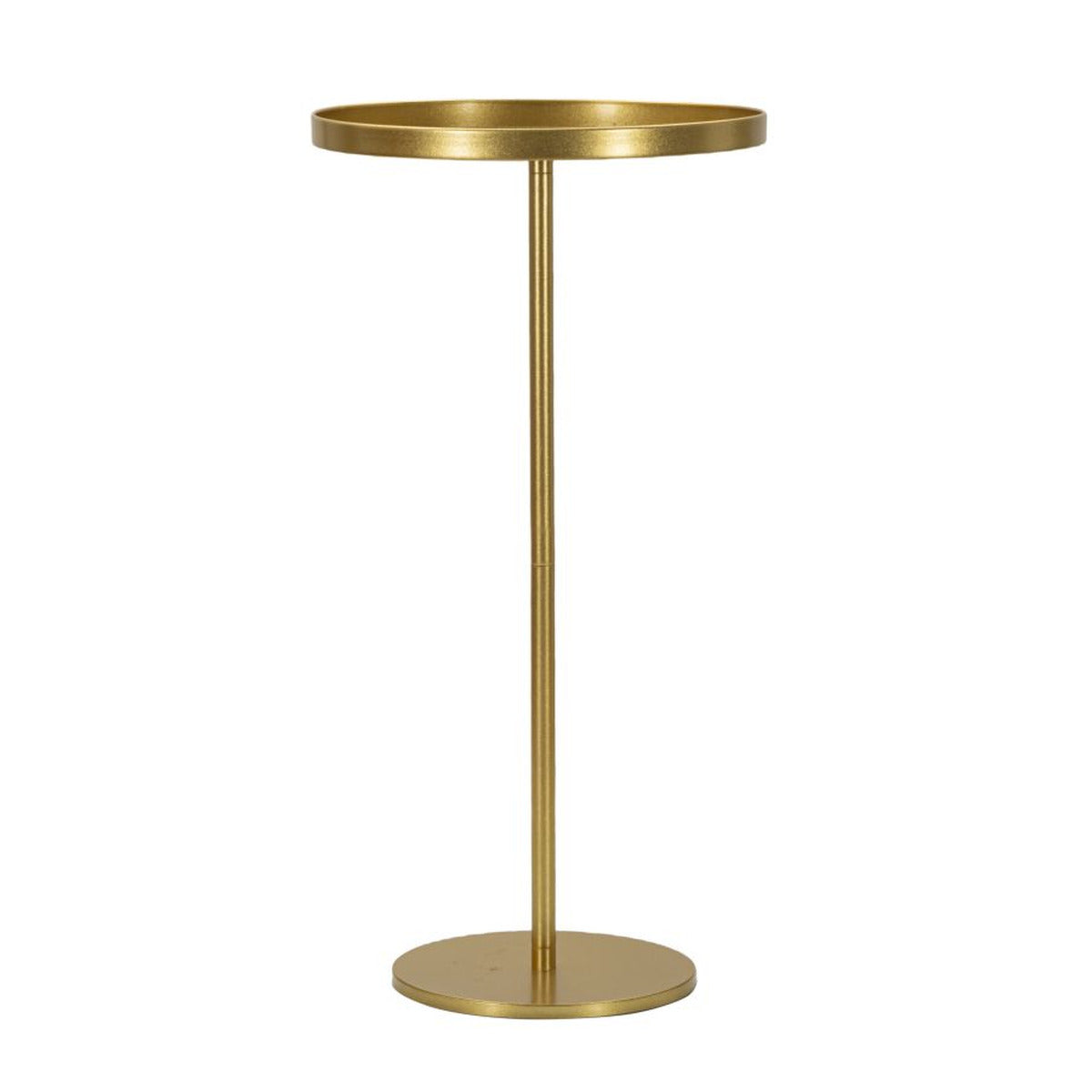 Tavolino MF578, Oro, Metallo, 51x51x100 cm, Seven Design