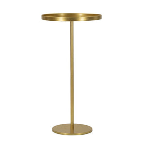 Tavolino MF578, Oro, Metallo, 51x51x100 cm, Seven Design