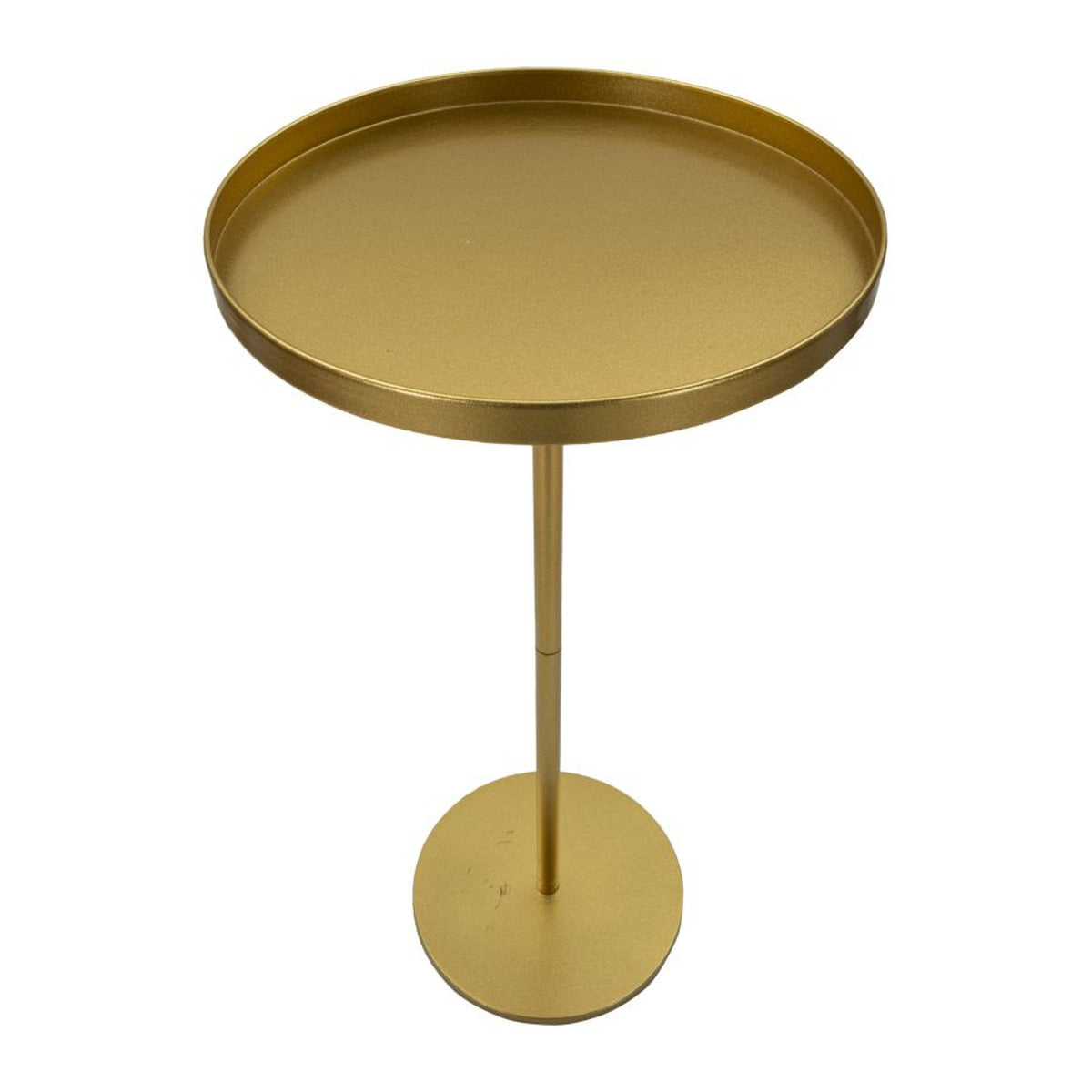 Tavolino MF578, Oro, Metallo, 51x51x100 cm, Seven Design