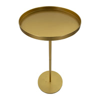 Tavolino MF578, Oro, Metallo, 51x51x100 cm, Seven Design