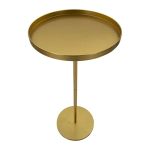Tavolino MF578, Oro, Metallo, 51x51x100 cm, Seven Design