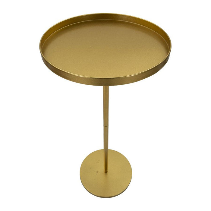 Tavolino MF578, Oro, Metallo, 51x51x100 cm, Seven Design