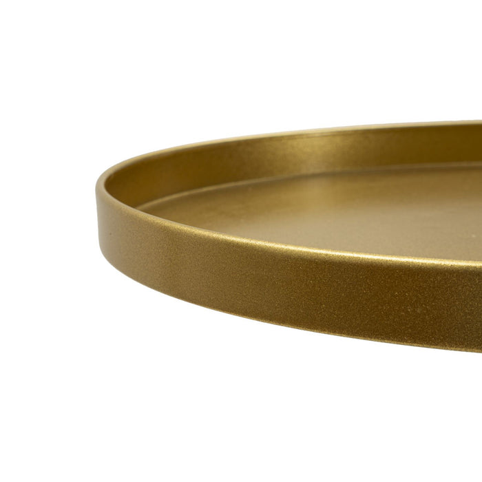 Tavolino MF578, Oro, Metallo, 51x51x100 cm, Seven Design