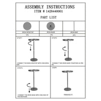 Tavolino MF578, Oro, Metallo, 51x51x100 cm, Seven Design
