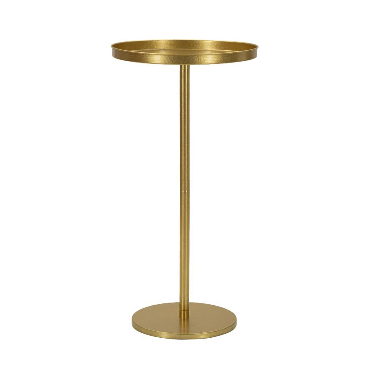 Tavolino MF579, Oro, Metallo, 41x41x80 cm, Seven Design