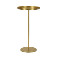 Tavolino MF579, Oro, Metallo, 41x41x80 cm, Seven Design