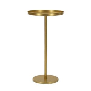 Tavolino MF579, Oro, Metallo, 41x41x80 cm, Seven Design