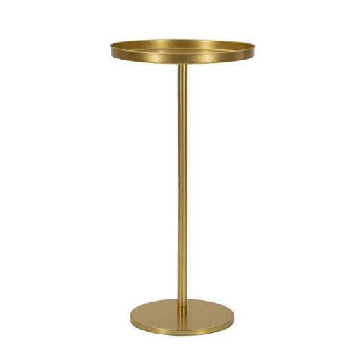 Tavolino MF579, Oro, Metallo, 41x41x80 cm, Seven Design