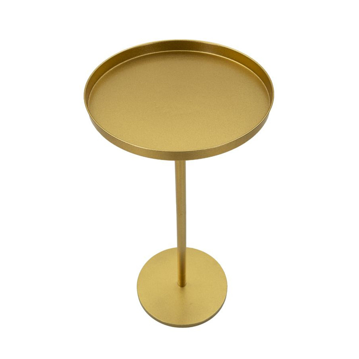 Tavolino MF579, Oro, Metallo, 41x41x80 cm, Seven Design