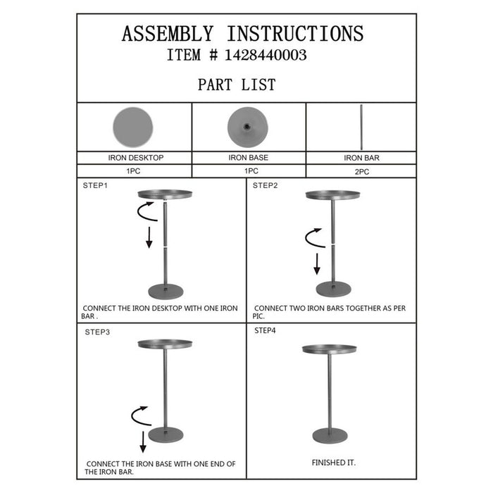 Tavolino MF579, Oro, Metallo, 41x41x80 cm, Seven Design