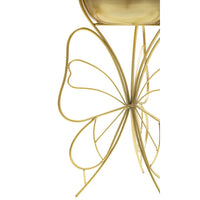 Vaso per Piante Farfalla 4, Oro, Metallo, 22x22x45 cm, Seven Design