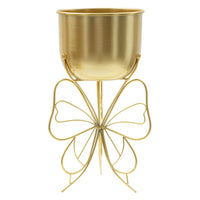 Vaso per Piante Farfalla 5, Oro, Metallo, 22x22x40 cm, Seven Design