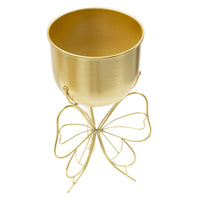 Vaso per Piante Farfalla 5, Oro, Metallo, 22x22x40 cm, Seven Design