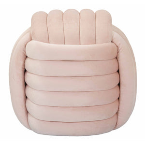 Pouf Gomitolo 5, Rosa, Cotone, 45x45x45 cm, Seven Design