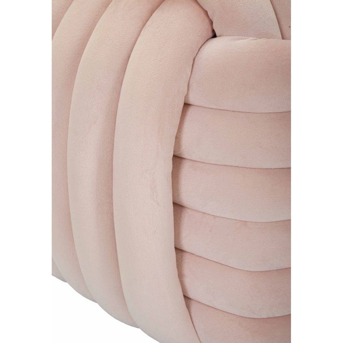 Pouf Gomitolo 5, Rosa, Cotone, 45x45x45 cm, Seven Design