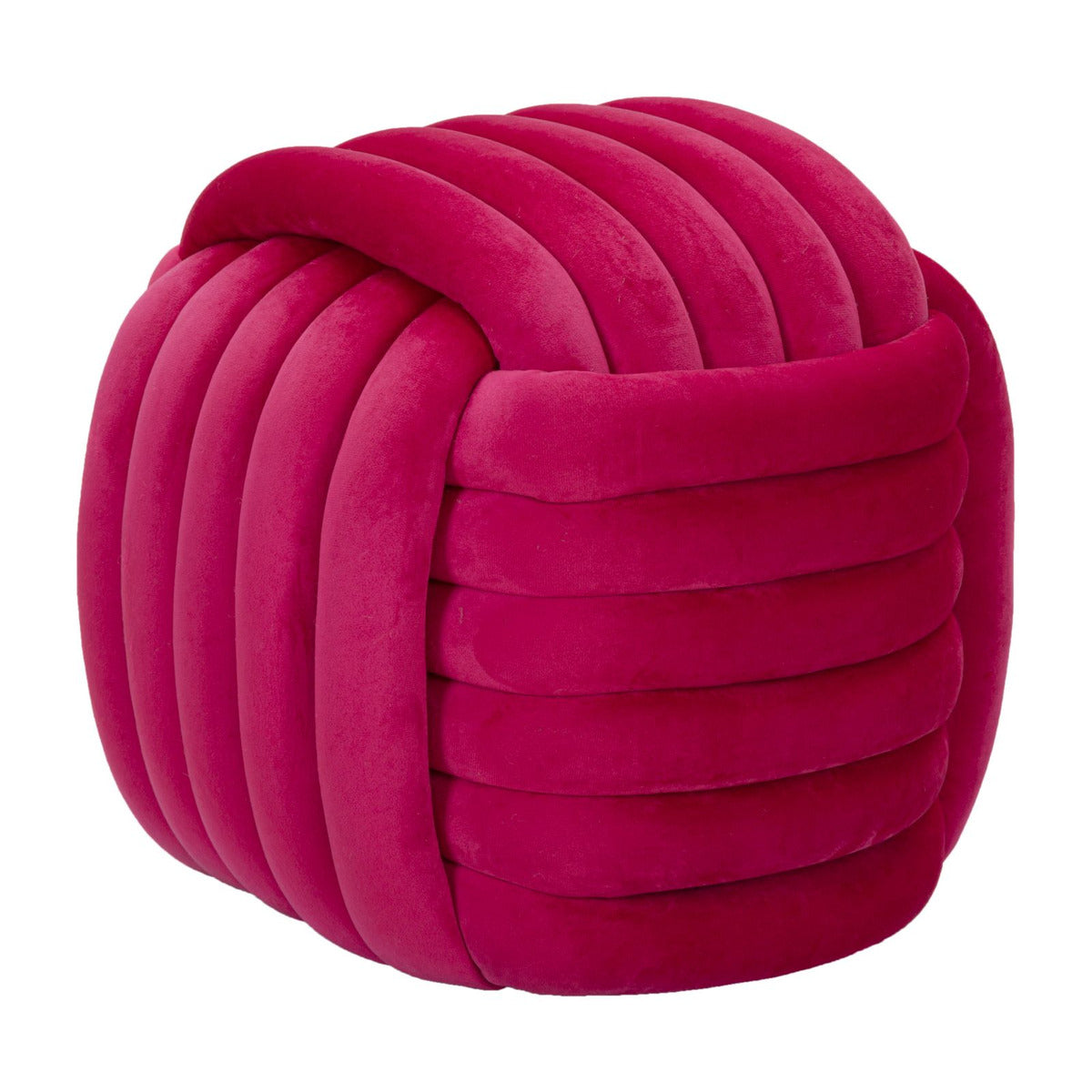 Pouf Gomitolo 7, Rosa, Cotone, 45x45x45 cm, Seven Design