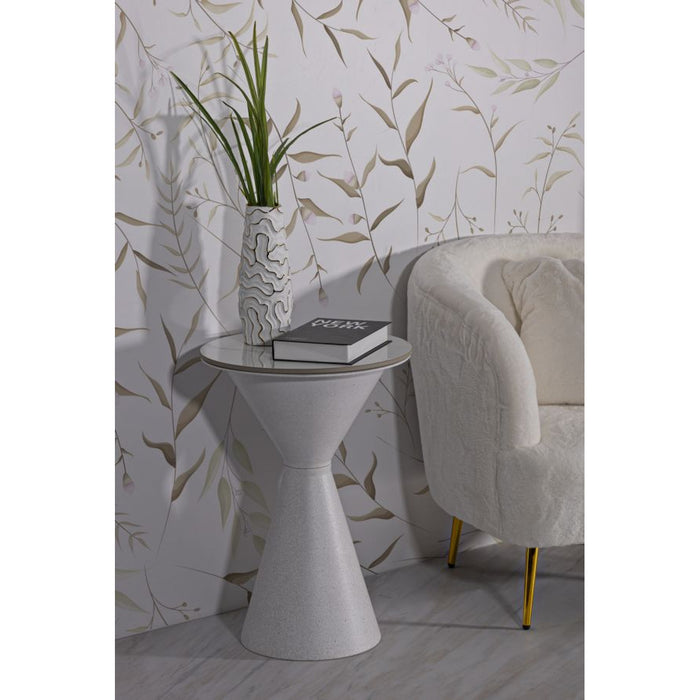 Tavolino MF527, Bianco, Metallo, 44x44x63 cm, Seven Design
