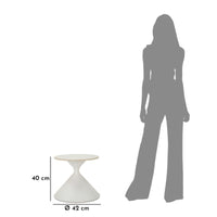 Tavolino MF528, Bianco, Metallo, 45x45x39 cm, Seven Design