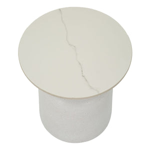 Tavolino MF526, Bianco, Metallo, 40x40x47 cm, Seven Design