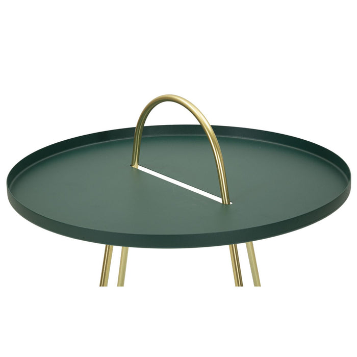 Tavolino MF525, Verde, Metallo, 45x45x59 cm, Seven Design