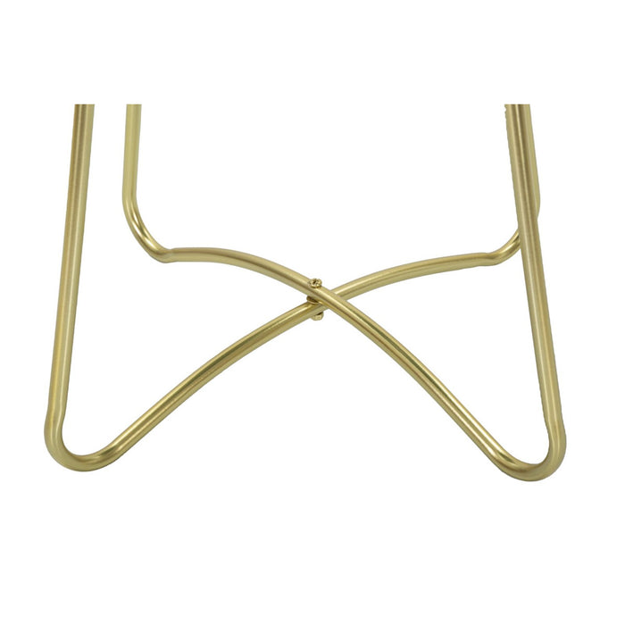 Tavolino MF525, Verde, Metallo, 45x45x59 cm, Seven Design