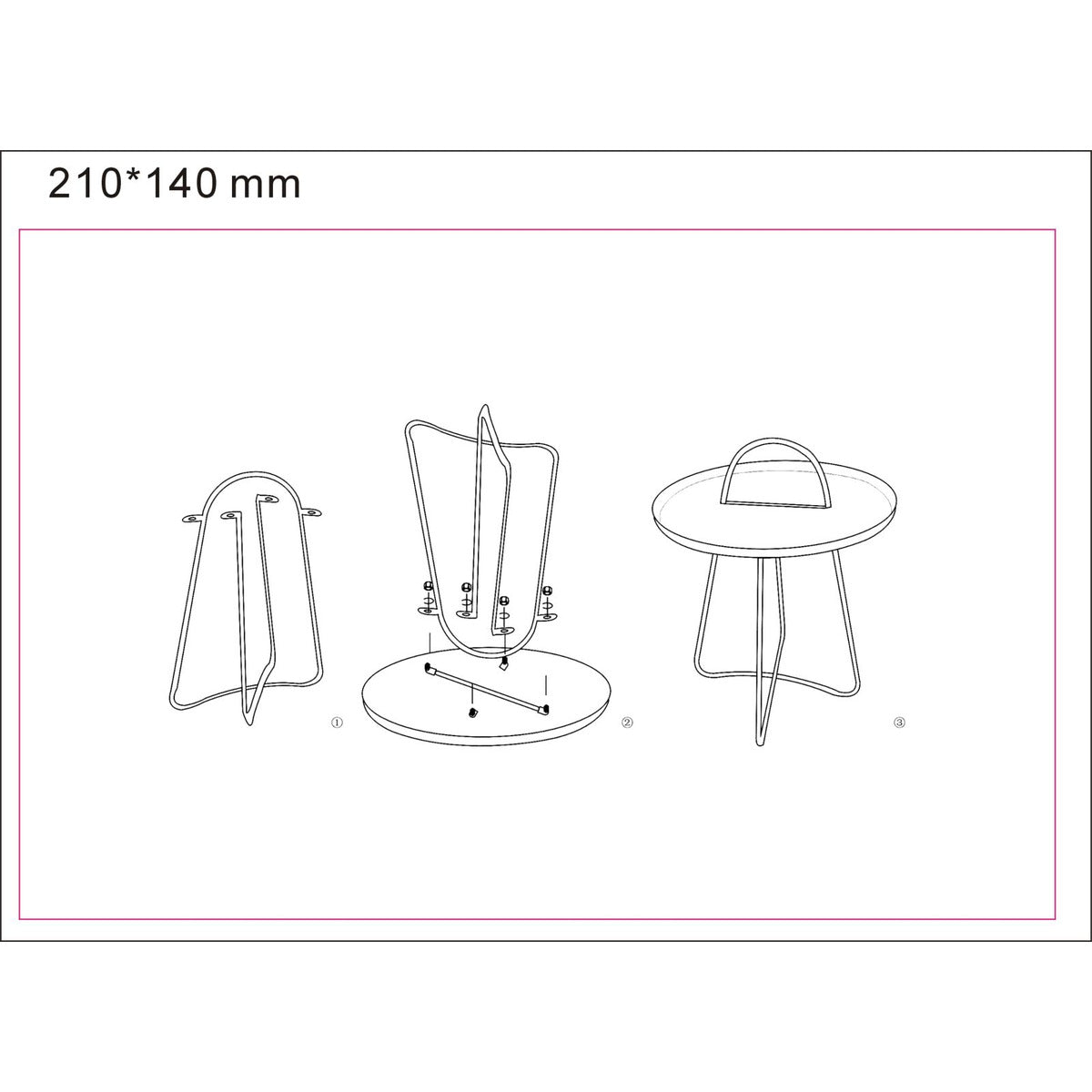 Tavolino MF525, Verde, Metallo, 45x45x59 cm, Seven Design