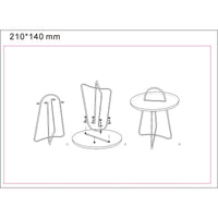 Tavolino MF525, Verde, Metallo, 45x45x59 cm, Seven Design