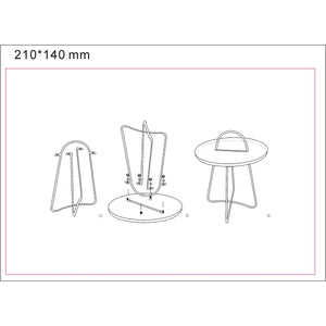 Tavolino MF525, Verde, Metallo, 45x45x59 cm, Seven Design