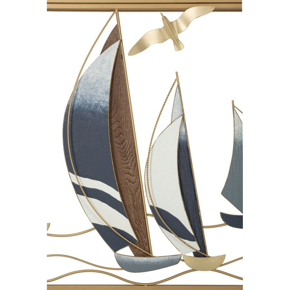 Tavolo Consolle Barche 9, Multicolore, Metallo, 108x37x80 cm, Seven Design