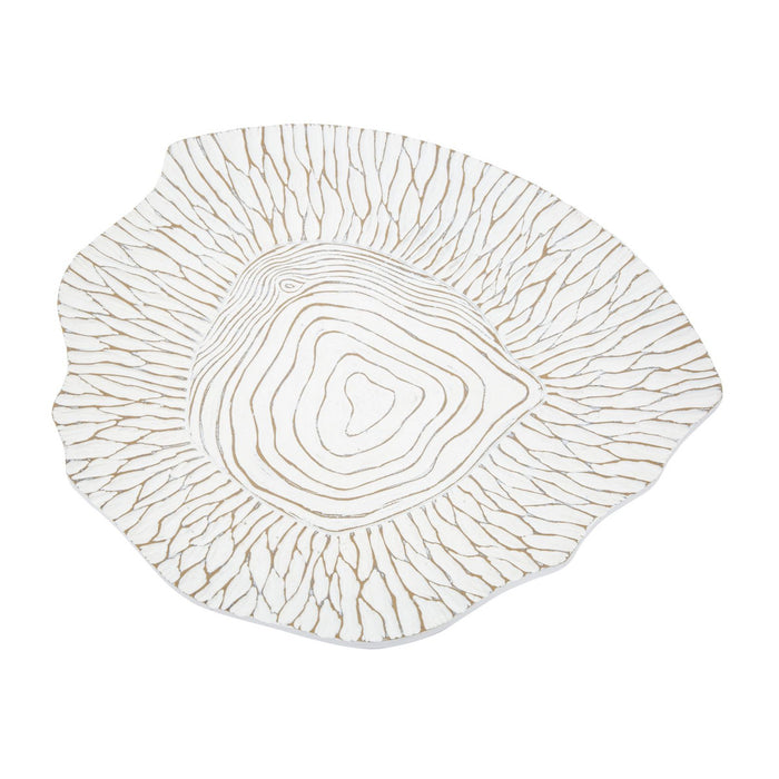 Vassoio MF691, Bianco, Poliresina, 37x34x6 cm, Seven Design