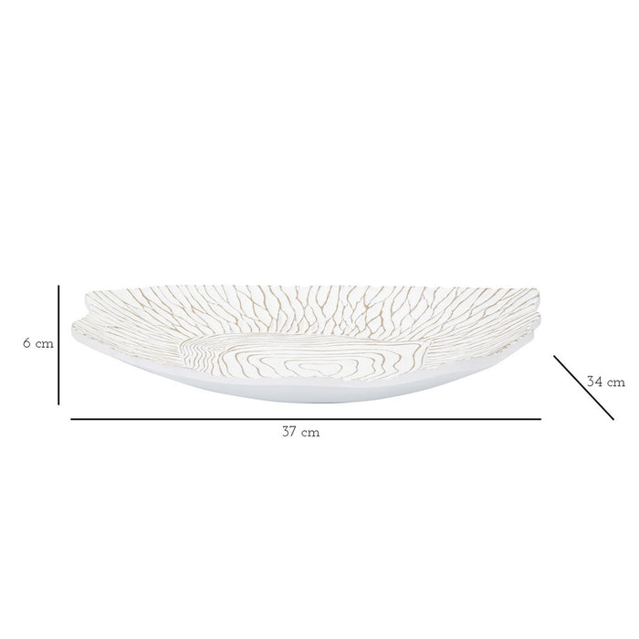 Vassoio MF691, Bianco, Poliresina, 37x34x6 cm, Seven Design