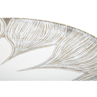 Vassoio Fiore 3, Bianco, Poliresina, 35,5x35,5x4,4 cm, Seven Design