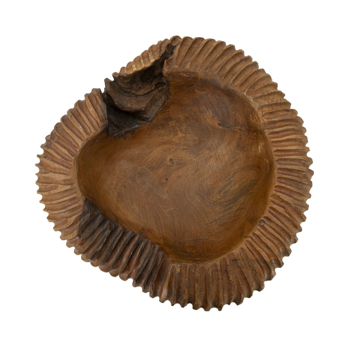 Vassoio Natura 15, Marrone, Legno, 37x40x16 cm, Seven Design