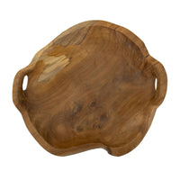 Vassoio Natura 19, Marrone, Legno, 42x36x7 cm, Seven Design