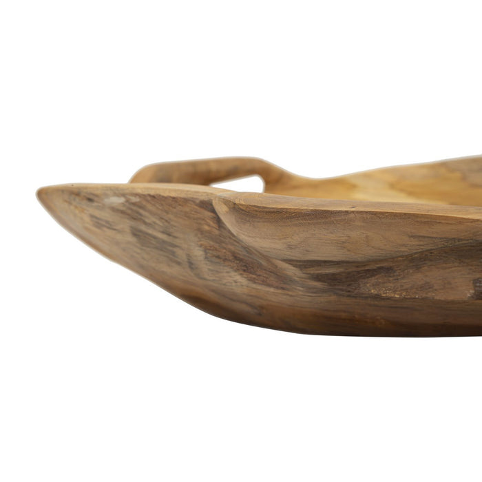 Vassoio Natura 19, Marrone, Legno, 42x36x7 cm, Seven Design