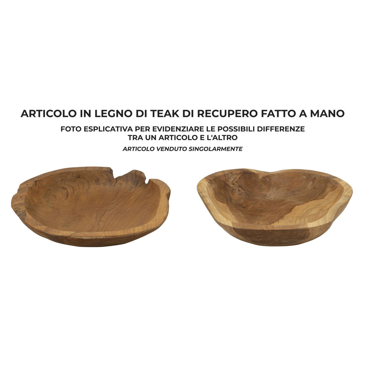 Vassoio Natura 18, Marrone, Legno, 43x38x7 cm, Seven Design