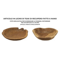 Vassoio Natura 18, Marrone, Legno, 43x38x7 cm, Seven Design