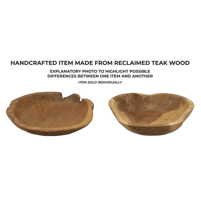 Vassoio Natura 18, Marrone, Legno, 43x38x7 cm, Seven Design