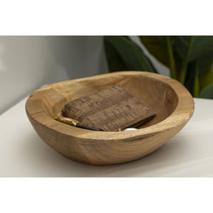 Vassoio Natura 28, Marrone, Legno, 25x25x5 cm, Seven Design