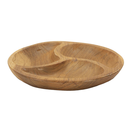 Vassoio Natura 32, Marrone, Legno, 25,5x25,5x3 cm, Seven Design