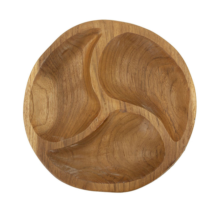 Vassoio Natura 32, Marrone, Legno, 25,5x25,5x3 cm, Seven Design