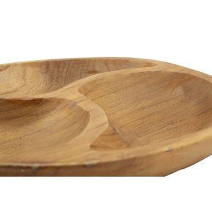 Vassoio Natura 32, Marrone, Legno, 25,5x25,5x3 cm, Seven Design