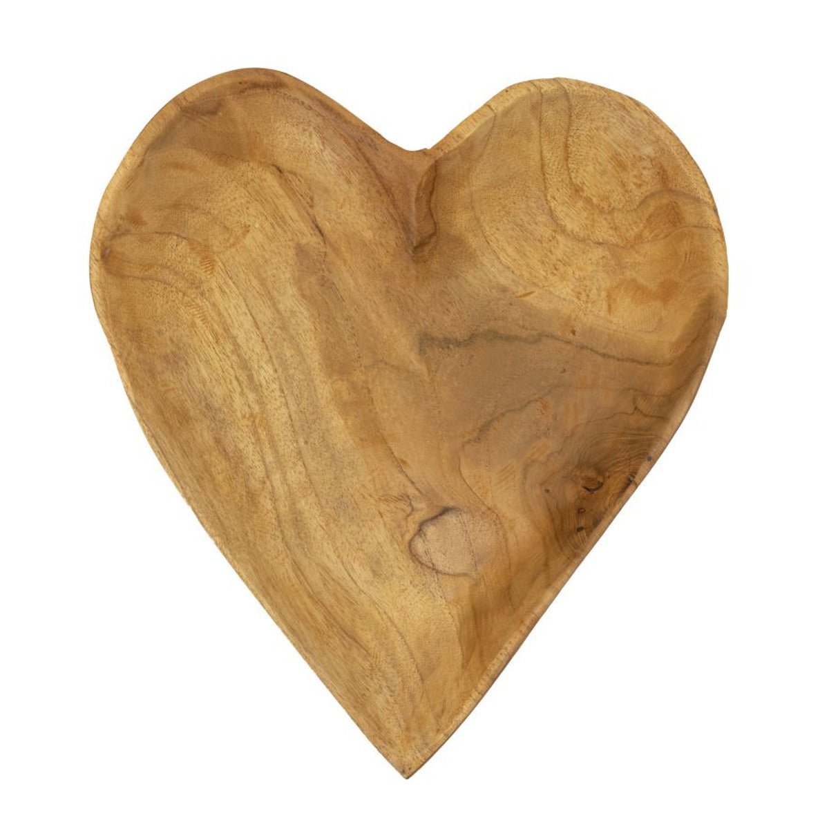 Vassoio Cuore 18, Marrone, Legno, 27x29x4 cm, Seven Design
